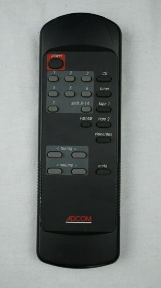 Adcom Rc - 45 Oem Remote Control Very Rare For Adcom Gtp - 450