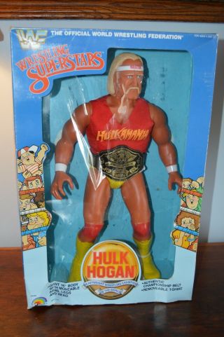 Hulk Hogan Rare 16 " Toys R Us Wwf Wwe 1985 Figurine Wrestling Superstars