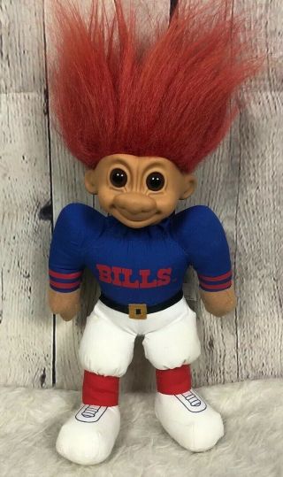 Vintage Rare Buffalo Bills Russ Nfl Football Troll Doll Stuffed Toy