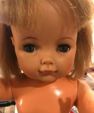 Vintage Ideal Toys 1965 Goody Two Shoes 19 " Doll - Needs Tlc