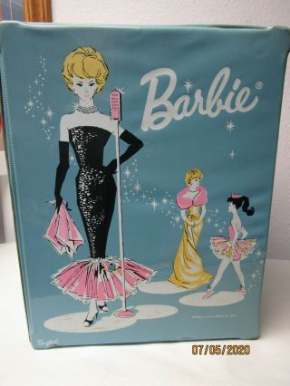 Vintage 1962 Barbie Doll Ponytail Carrying Case Trunk Solo In The Spotlight