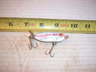 Vintage Heddon Tiny Torpedo G - Finish Rainbow Fishing Lure