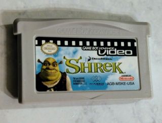 Rare Htf Shrek 1 Gameboy Advance Gba Video Movie Authentic
