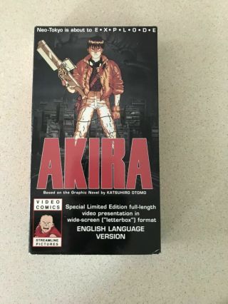 Akira Special Limited Edition 1989 Vhs Streamline Label Anime Rare Letterbox