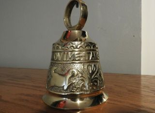 Antique Solid Brass Vocem - Meam - A - Ovime - Tangit Bell Animals Rare