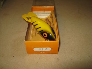 Vintage Bomber Fishing Lure With Papers Model 520
