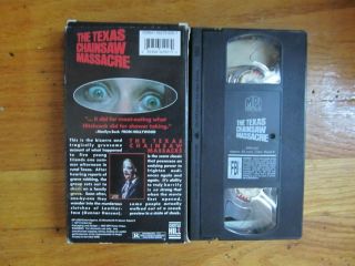 The Texas Chainsaw Massacre VHS MPI horror cult rare 2