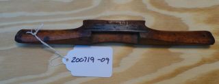 Antique Vintage Wooden Flat - Bottom Spokeshave Early 19th Century Item 200719 2