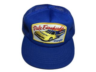 Nascar Fans Dale Earnhardt Sr 3 Wrangler Vintage 1980s Truckers Hat,  Rare