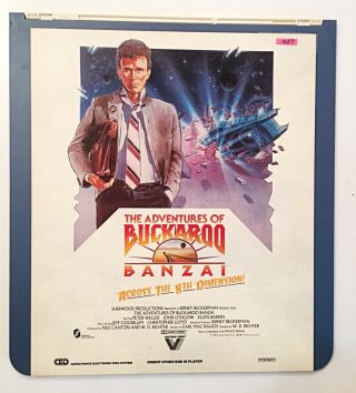 The Adventures Of Buckaroo Banzai Ced Videodisc Rare 1984 Vestron