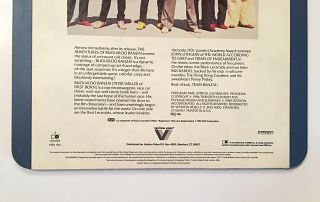 The Adventures of Buckaroo Banzai CED Videodisc RARE 1984 Vestron 3