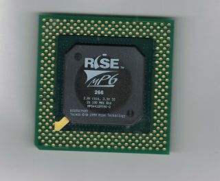 Rise Mp6 Pr266 100mhzfsb 200mhz Socket 7 Rare Vintage Processor - Bonus K6 - 2 300
