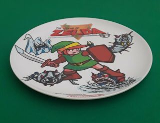 Very Rare The Legend Of Zelda Plastic Plate 1989 Peter Pan Ind.  - Hard To Find