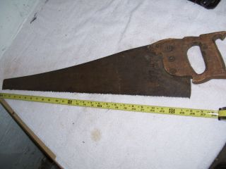 Antique Primitive Hand Saw Great Collectable No Name - Looks Hand Made
