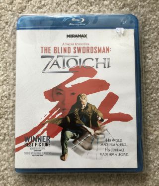 Zatoichi The Blind Swordsman Rare Blu - Ray Beat Takeshi Kitano Samurai Oop