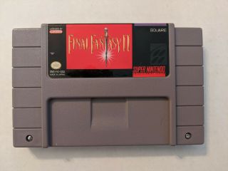 Rare Snes Final Fantasy Ii Game In Nintendo
