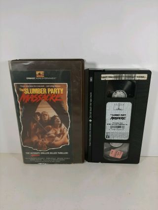 The Slumber Party Massacre (1982 Embassy Home Entertainment) Rare Vintage Vhs