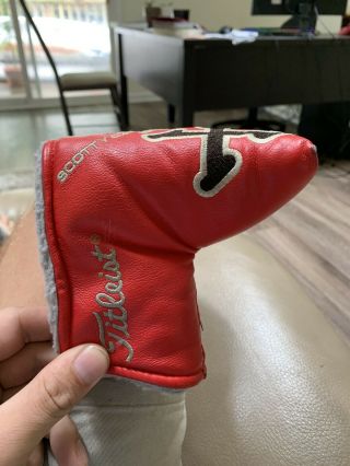 Rare Scotty Cameron Titleist Red X Putter Headcover Cover Average