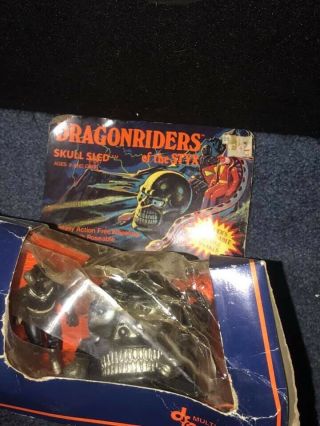 Dragonriders Of The Styx Skull Sled And Rider Minty With Rough Packaging