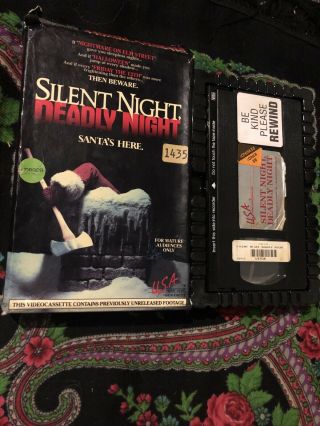 Silent Night Deadly Night Vhs Big Box Rare Oop Horror Screened Ships