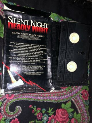 Silent Night Deadly Night VHS Big Box Rare OOP Horror Screened Ships 2