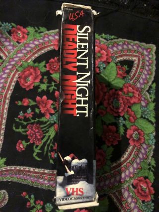 Silent Night Deadly Night VHS Big Box Rare OOP Horror Screened Ships 3