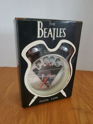 Vintage The Beatles 1988 Apple Corp.  Limited Key Wound Alarm Clock Rare