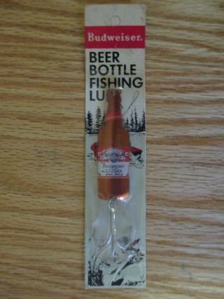 Vintage Budweiser Beer Bottle Fishing Lure - 3 Inch - In