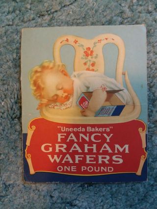Antique Uneeda Bakers Graham Wafers National Biscuit Co Nabisco