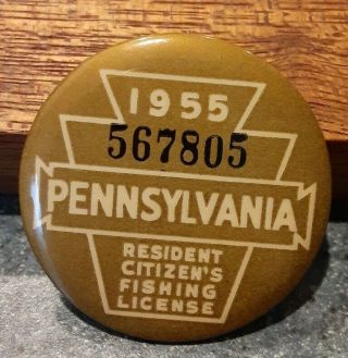 Vtg 1955 Pennsylvania Pa Resident Citizen 