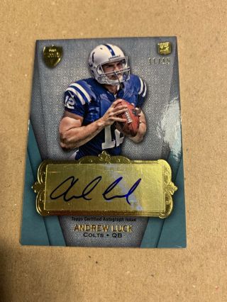 Andrew Luck 2012 Topps Supreme Rookie Auto Autographed Card /25 Colts Rare