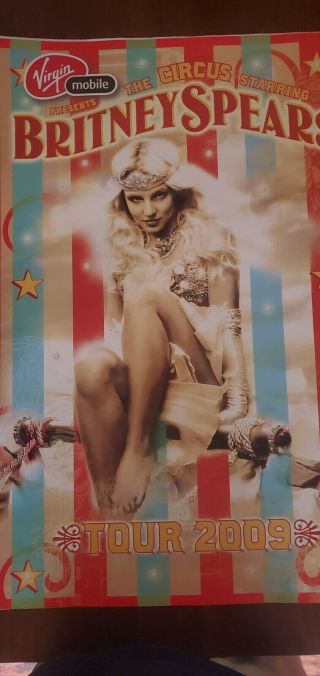 2 Britney Spears Circus Tour Official Posters Rare 36x24
