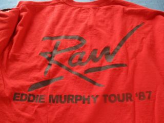 Eddie Murphy 1987 Raw Tour Long Sleeve Xl T - Shirt Rare