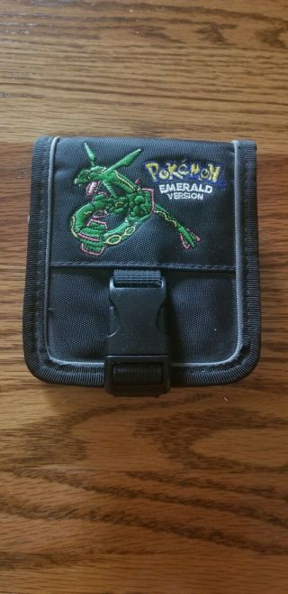 Gameboy Advance Gba Sp Carrying Case Pokemon Emerald Rare