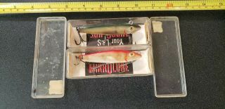 (2) Vintage L & S Mirrolure Fishing Lures W/boxes