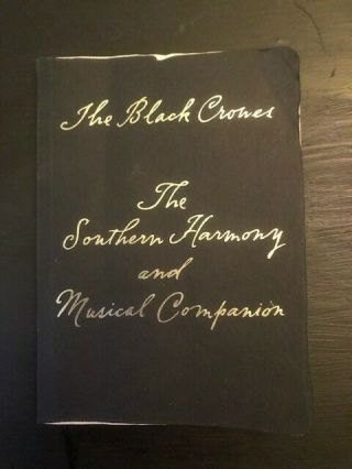 Black Crowes Promo Lyrics Book Southern Harmony & Musical Companion Rare