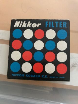 Rare Nikon Nikkor L39 Uv Filter 72mm.