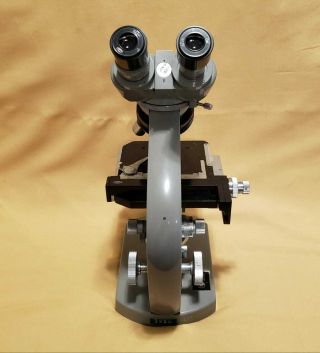 Antique Vintage Gray Olympus Tokyo 234862 Binocular Microscope Collector 