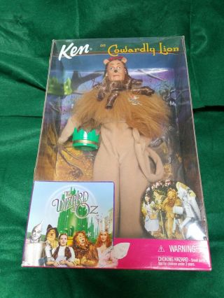 Cowardly Lion Wizard Of Oz Ken Barbie Doll 1999 Mattel 25814