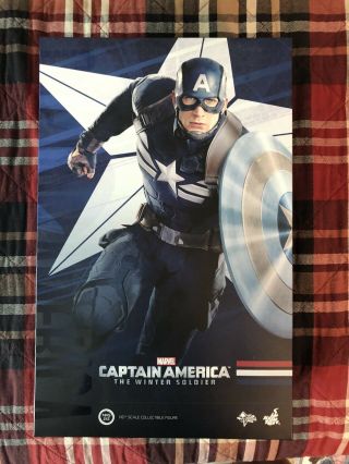Captain America Winter Soldier Hot Toys Mms 242 Mcu Opened
