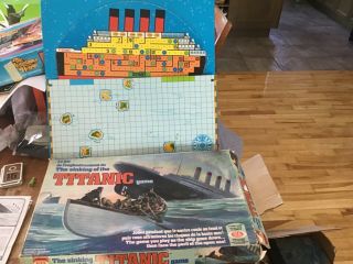 Vintage Rare Ideal Toy Sinking Of The Titanic Board Game 1976 Ages 8,  2 - 4 Plyrs