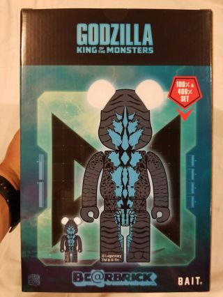SDCC 50 2019 Exclusive BAIT Bearbrick Godzilla King of Monsters 400 & 100 2