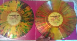 Vtg Rare Colored Vinyl Record Lp " Kiss,  Bee Gees,  Los Yonics Polygram Mexican