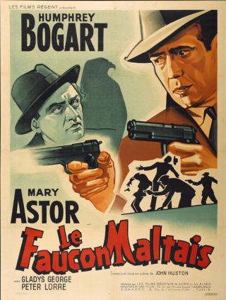 The Maltese Falcon Bogart Vintage Movie Poster Print 4