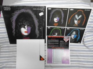 Rare 1st Press Kiss Paul Stanley Lp Vinyl 1978 W/ Poster,  Order Form Complete