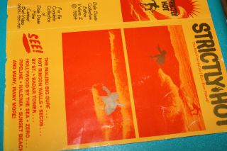 Vintage Surfing STRICTLY HOT Dale Davis 1964 VHS Cover 7x9in.  POSTER 2