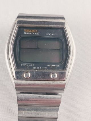 Vintage And Rare Seiko A031 - 5019 Quartz Lc Digital Watch But.