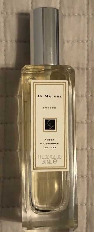 Vintage Rare Jo Malone London Amber & Lavender 1 Oz.  Cologne Spray