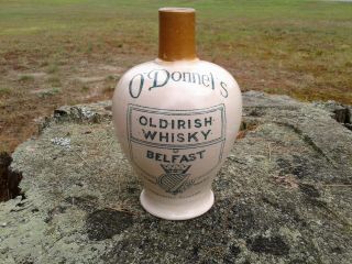 Antique Crock /jug " Rare " Old Irish Whiskey Jug O 