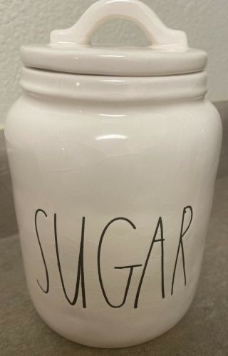 Rare Magenta Rae Dunn M Stamped Discontinued Sugar Canister